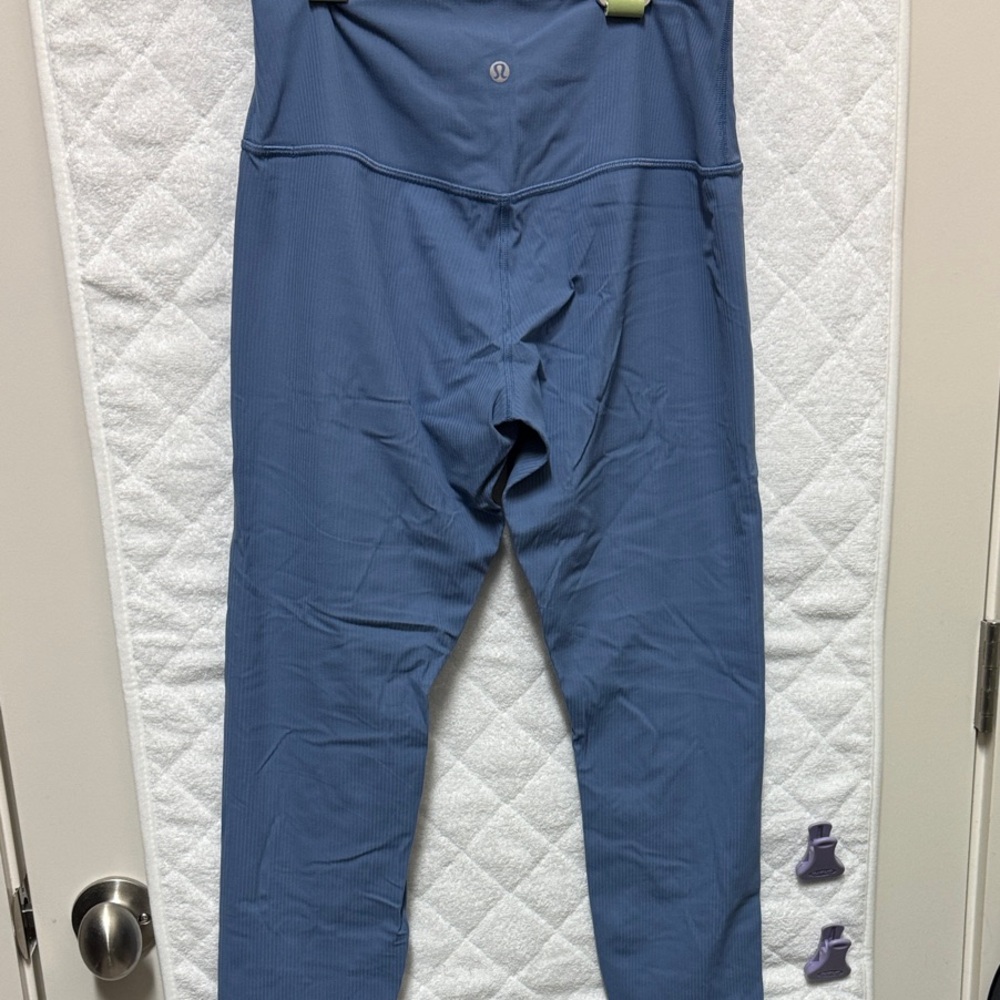 Lululemon Athletica Align Blue Ribbed Leggings - Picture 2 of 5